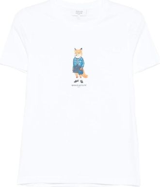 Maison Kitsuné Mujer, Camisetas, Blanco, Talla: XS
