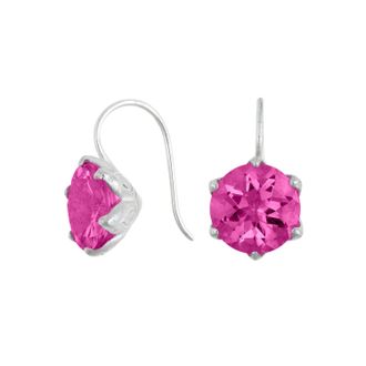 Dower & Hall 8mm Pink Quartz Lotus Earrings