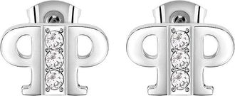 Philipp Plein PP Elements Oorknopjes - Dames - Oorbellen - Grijs - ONE Size - Accessoires