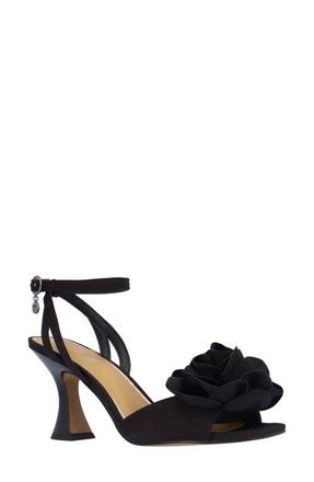 J. Rene&eacute; Pomeline Ankle Strap Sandal in Black at Nordstrom, Size 10.5