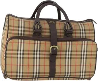 Burberry Pre-owned Weekend Bags, female, Brown, Size: ONE SIZE Pre-owned Vintage Boston Bag