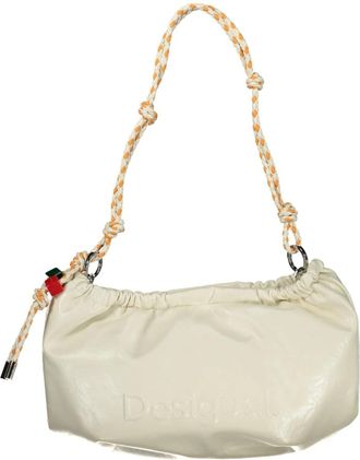 Desigual Half Logo Waverly Bag - Dames - Schoudertassen - Wit - ONE Size - Polyester - Tassen