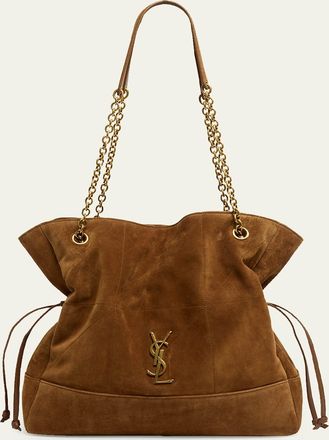 Saint Laurent Jamie 4.3 Medium Drawstring Suede Shoulder Bag