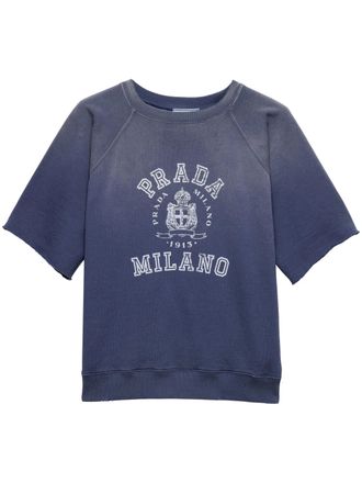 Prada T-Shirt mit Logo-Print