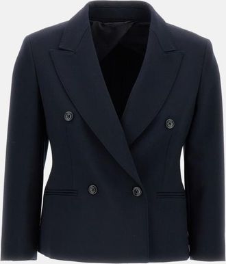 Max Mara Navy Blue Dorico Blazer
