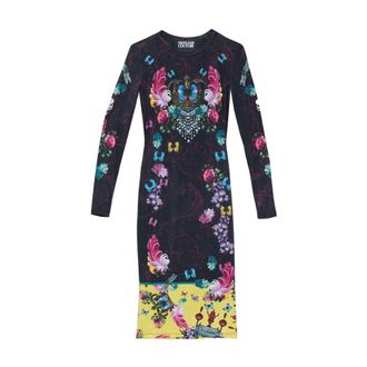 Versace Jeans Couture Donna, Abiti, Multicolore, S, new
