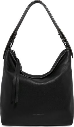 Aim&eacute;e Ava Leather Hobo Bag in Black at Nordstrom