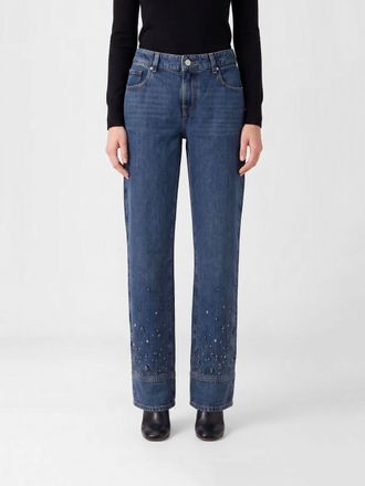 7 For All Mankind Jeans straight 7 For All Mankind in denim con borchie