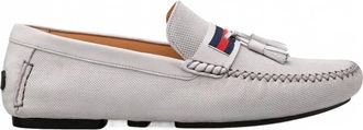 Mezlan Mens Nubuck Driver Slip On In Grey