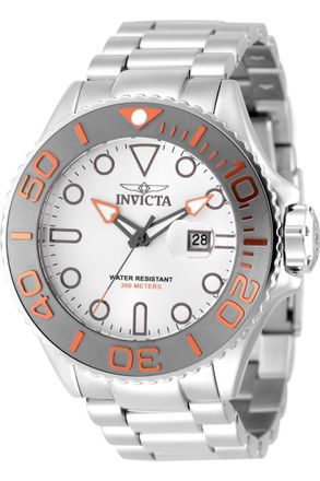 Invicta Grand Diver 49152 Herenhorloge - Quartz Uurwerk - Roestvrij Staal met Zilveren Wijzerplaat - 52 mm