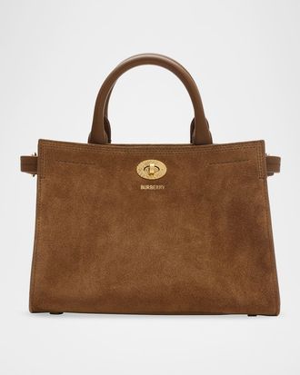 Burberry Cotswolds Mini Suede Tote Bag