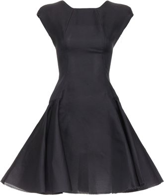 Victoria Beckham tailored cap sleeve structured dress