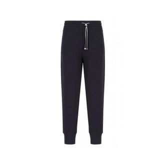 Emporio Armani Dames, Broeken, Blauw, Maat: L Jersey