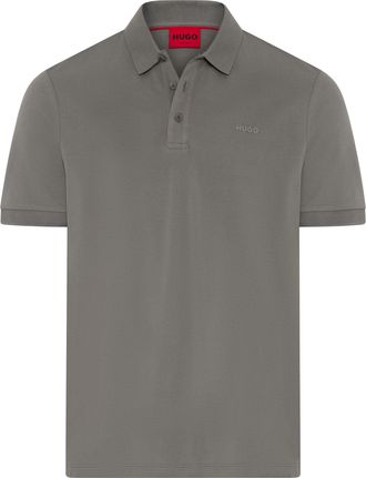 HUGO BOSS Poloshirt HUGO Donos, Herren, Gr. XXL, dunkelgrau025, Piqu&eacute;, Obermaterial: 100% Baumwolle, unifarben, regular fit normal, Rundhals, B&uuml;ndchen, Shirts P