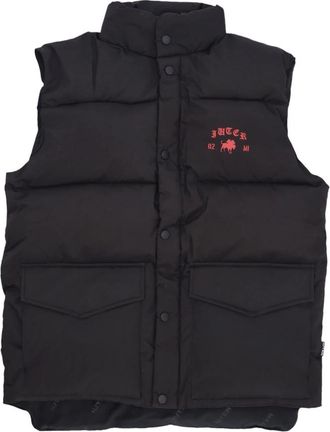 Iuter Zwarte Puff Vest Dogo Breed - Heren - Bodywarmers - Zwart - S - Polyester - Jassen