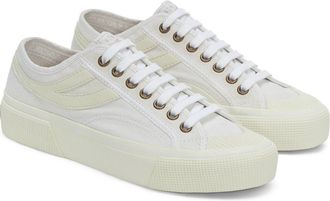Superga Heren 2750 Panatta 3.0 Trainers (Wit/Wit Avorio)