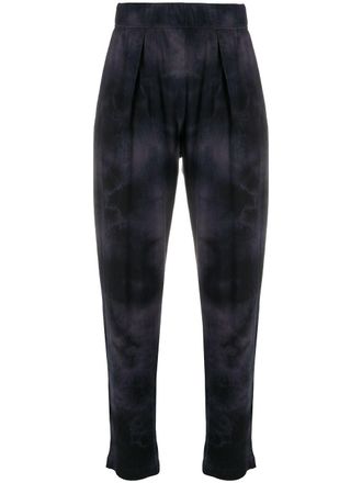 Raquel Allegra Easy tie-dye sweatpants - Black