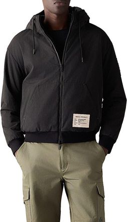 Moose Knuckles Roland Reversible Organic Cotton Jacket in Black at Nordstrom, Size X-Large