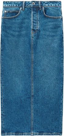 Alexander Wang low-rise denim midi skirt - women - Lyocell/Elastane/Cotton - 26 - Blue