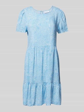 Vila Minikleid aus Viskose im Stufen-Look in Royal, Gr&ouml;&szlig;e 38