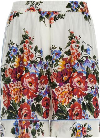 Dolce & Gabbana White Vanity Bermuda Shorts