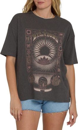 Billabong Natural Collection Oversize Graphic T-Shirt in Off Black at Nordstrom, Size X-Small