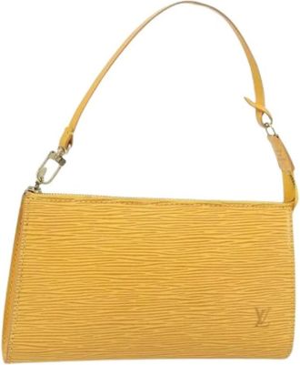 Louis Vuitton Pre-owned Mini Bags, female, Yellow, Size: ONE SIZE Pre-owned Vintage Epi Leather Accessory Pouch