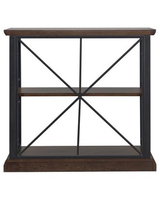 Leick Home Finnick Mixed Metal & Wood Adjustable Bookshelf