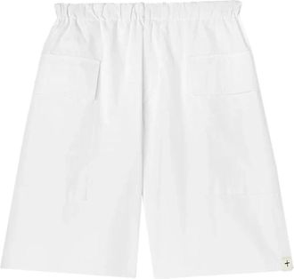 Jil Sander Cotton Cargo Shorts - Heren - Korte Broeken - Wit - S - Katoen - Korte Broeken