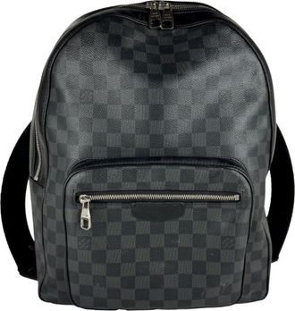 Louis Vuitton Black Damier Graphite Damier Graphite Backpack (Pre-Owned)