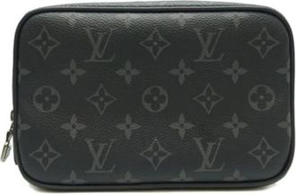 Louis Vuitton Pre-owned Clutch tas - Heren - Vintage Clutch - Zwart - ONE Size - Vintage