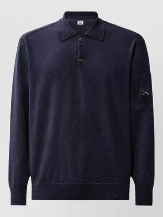 C.P. Company fine-knit wool polo jumper