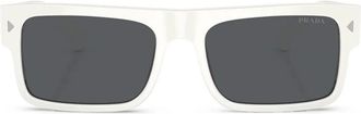 Prada Occhiali da sole squadrati - Bianco