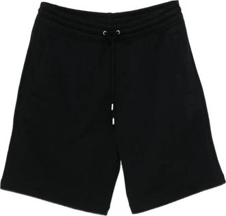 Maison Kitsun&eacute; Paris Oversize Jog Short - Heren - Korte Broeken - Zwart - M - Katoen - Korte Broeken