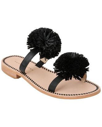 Jack Rogers Daffodil Raffia & Leather Sandal