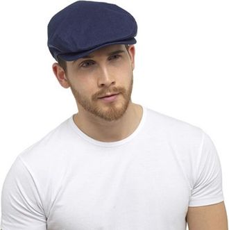 Hawkins Herringbone Newsboy 8 Panel Baker Boy Tweed Flat Cap Mens Gatsby Hat