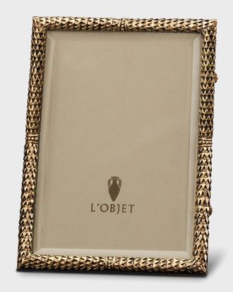 L'OBJET Scales 24k Gold-Plated Picture Frame, 4 x 6