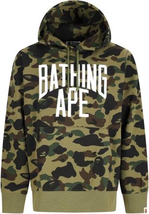 A Bathing Ape A Bathing Ape, Hoodies & sweatvesten, Heren, Groen, XL, Katoen, 1st Camo Pullover Hoodie