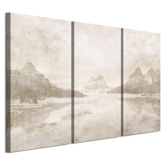 OEM Cuadro Sobre Lienzo Italiano De 90 X 60 Cm, Tr&iacute;ptico - Estilo Boho - Naturaleza Cuadro Sobre Lienzo Italiano De 120 X 80 Cm, Tr&iacute;ptico - Estilo Boho - 