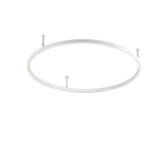 Netlighting Oracle Ring Integrated Led Semi Flush Light White 70cm 3000K