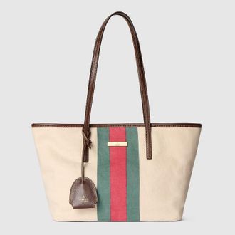 Gucci Tribeca Small Tote Bag, Black, Fabric