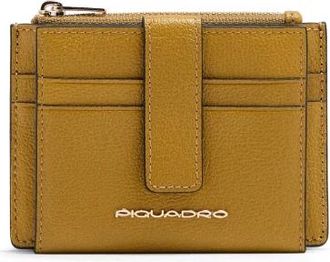 Piquadro Accessoires, Dames, Geel, ONE Size, Leer, Patricia Portemonnee