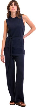 Celtic & Co. Fine Knit Sleeveless Tunic in Navy at Nordstrom, Size X-Small