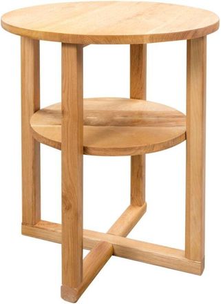 vidaXL Mesa Auxiliar De Madera Maciza De Roble 40x50 Cm Vidaxl