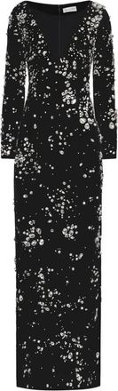 Oscar De La Renta Abito da sera con decorazione - Nero