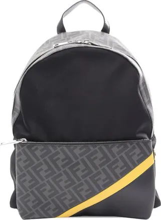 Fendi Pre-owned Fendi Zucca Coated Canvas and Nylon Diagonal Backpack Unisex QQGL8TWZ63SI28H2