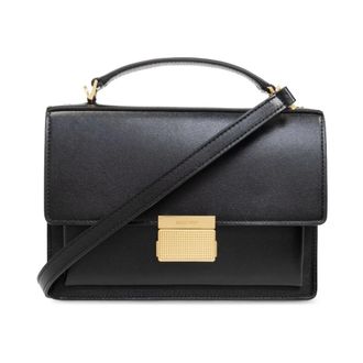 Golden Goose Zwarte Venezia-tas met gouden details - Dames - Tassen - Zwart - Maat: ONE Size Leer