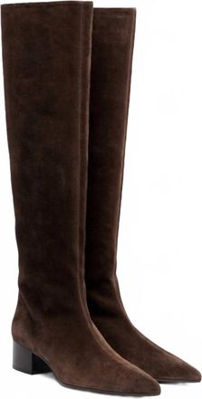 Khaite Womens Andee 40 Knee Boot In Ebano