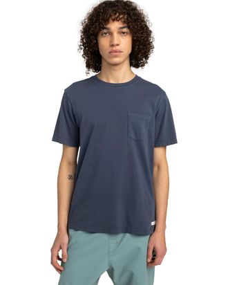 Element Sporttop ELEMENT Lowcase Pigment, Herren, Gr. M, blau (blau nights), Obermaterial: 100% Walkfrottier;, Tops Sporttop