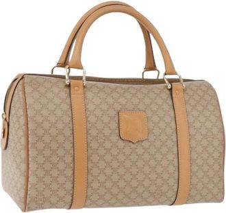 Celine Pre-owned Vintage Boston Bag - Dames - Vintage Weekendtas - Beige - ONE Size - Leer - Vintage